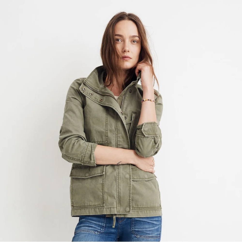 Madewell Passage Jacket in Desert Olive size XSmall